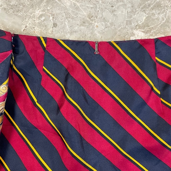 Ralph Lauren Blue Label Lion Heraldry Crest  100% Silk Wrap Skirt Small - Picture 9 of 14